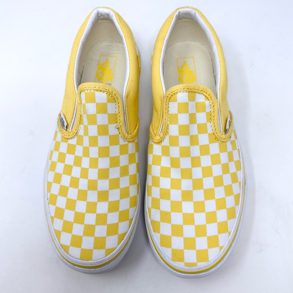 VANS Checkerboard Classic Slip-On Aspen Gold & True White Sneaker